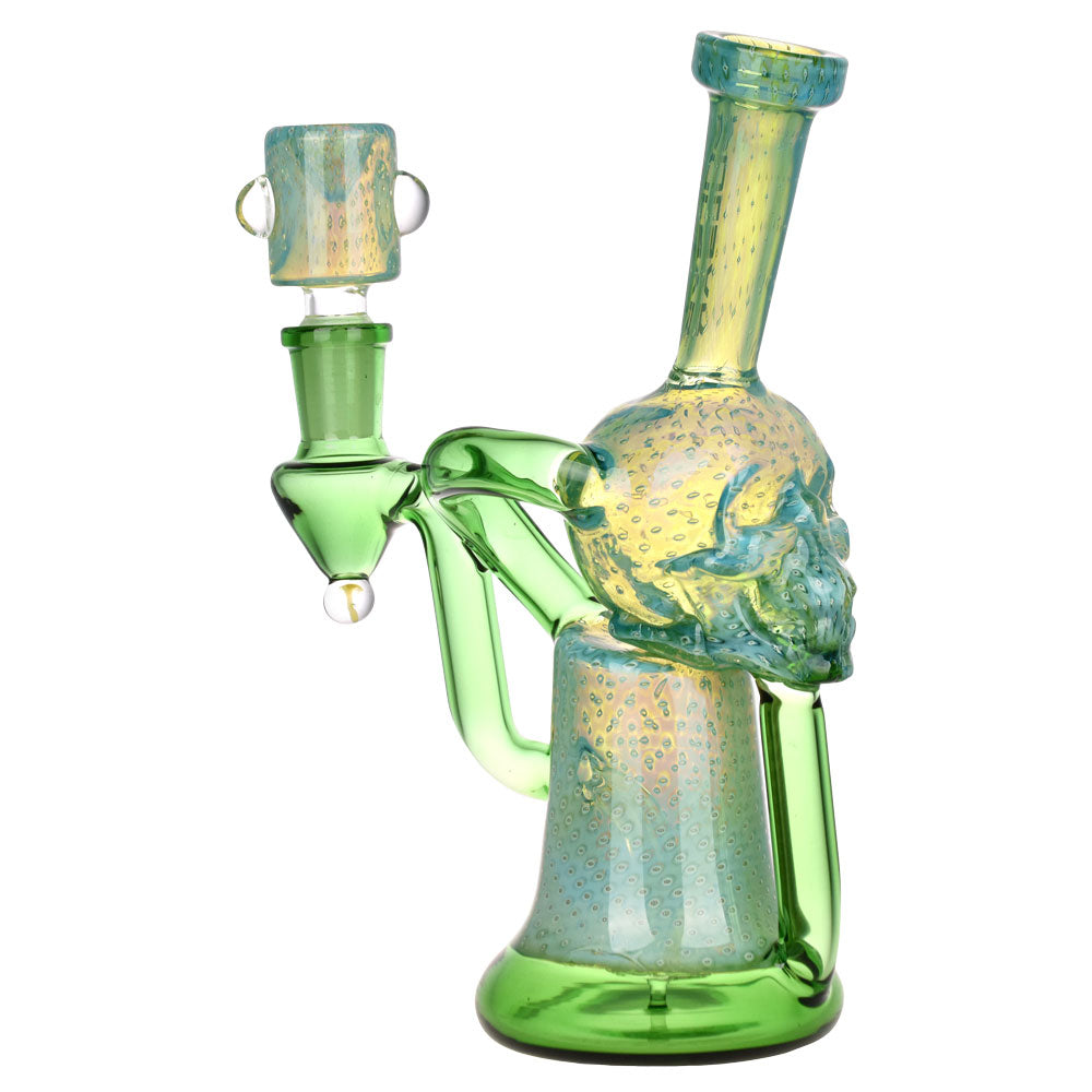 Pulsar AI Life Form Bubble Matrix Recycler Water Pipe, 7.25" tall, 14mm Female, side view