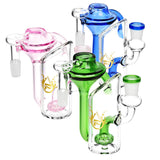 Pulsar Alchemist Recycler Ash Catchers in assorted colors with 90-degree joint and disc percolator