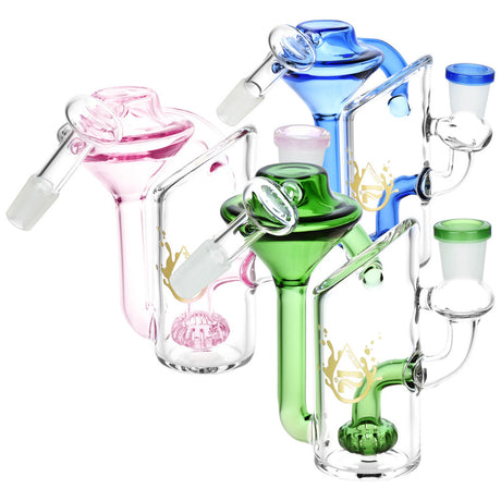 Pulsar Alchemist Recycler Ash Catchers in assorted colors with 90-degree joint angle