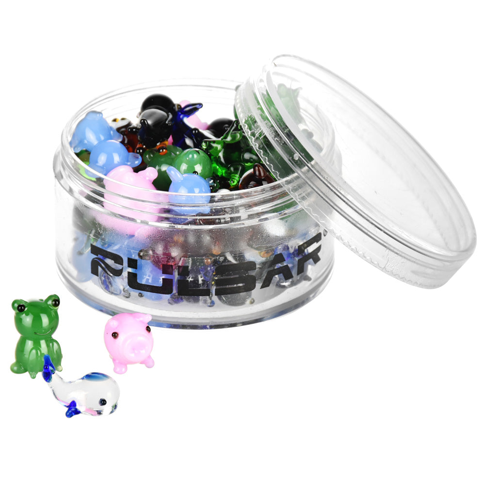 Pulsar Assorted Animal Banger Insert Beads in Borosilicate Glass for Dab Rigs, Fun & Novelty Design