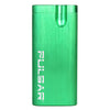 Pulsar Green Anodized Aluminum Dugout, Front View, Compact and Portable