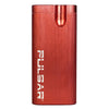 Pulsar Anodized Aluminum Dugout in Red, Front View, Compact and Durable Metal Hand Pipe