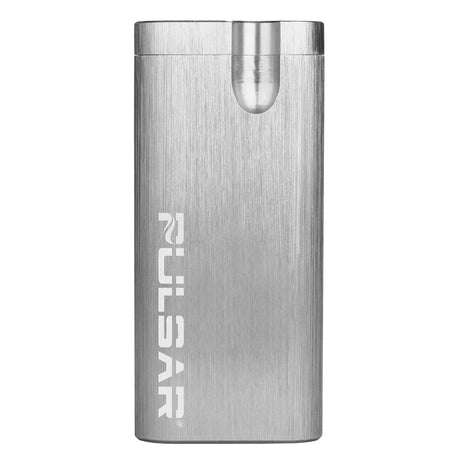 Pulsar Anodized Aluminum Dugout in Silver - Front View - Compact and Portable
