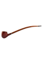 Pulsar Rosewood Sherlock Pipe with a long stem and deep bowl, ideal for dry herbs, side view