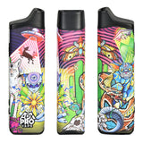 Pulsar APX Pro Dry Herb Vaporizers with colorful graphic designs, 2100mAh, front view