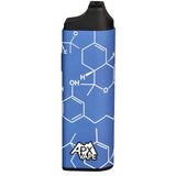 Pulsar APX Vape V3 Dry Herb Vaporizer in Blue with Chemical Structure Design - Front View