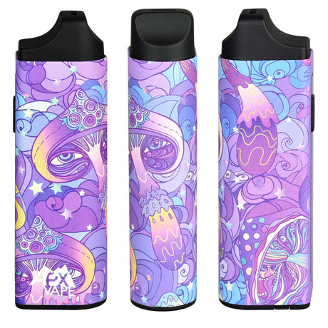 Pulsar APX Vape V3 in psychedelic colors, 1600mAh, front and side views, portable dry herb vaporizer