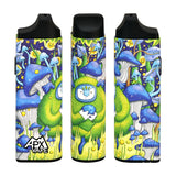 Pulsar APX Vape V3 Dry Herb Vaporizer with vibrant mushroom and owl design, front view.