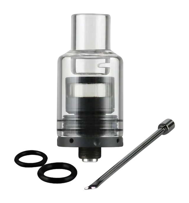 Pulsar APX VOLT Quartz Coil Atomizer Tank for vaporizers, front view on white background