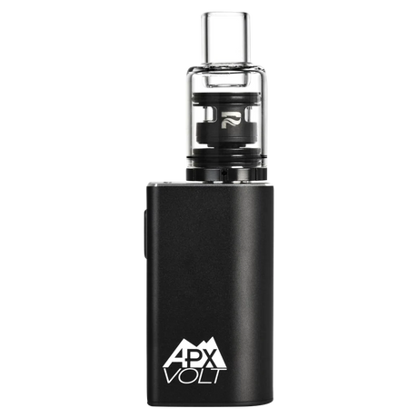 Pulsar APX Volt V3 in Black - Front View of Compact Variable Voltage Concentrate Vaporizer with Quartz Coil