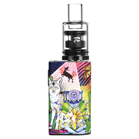 Pulsar APX Volt V3 Vaporizer with Psychedelic Desert design, compact 3.5" size, front view on white background