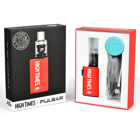 Pulsar APX Wax V3 Concentrate Vape in packaging, black variant, with quartz material, battery power.