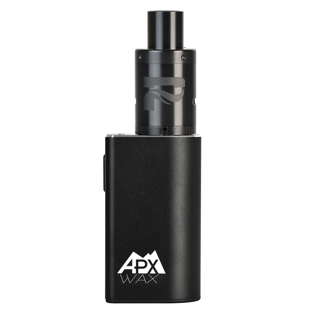 Pulsar APX Wax V3 Concentrate Vape in Black, Front View, Portable Battery-Powered Dab Rig