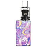 Pulsar APX Wax V3 Concentrate Vape in Black, Front View, with Psychedelic Design, for Concentrates