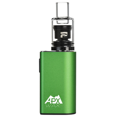 Pulsar APX Wax V3 Concentrate Vaporizer in Emerald - Front View with Powerful Battery