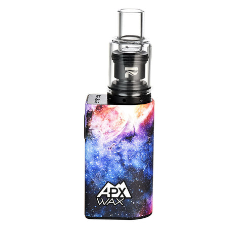 Pulsar APX Wax V3 Concentrate Vaporizer in Nebular design with powerful battery, front view on white background