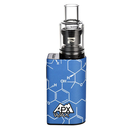 Pulsar APX Wax V3 Vaporizer in THC Blueprint design with powerful battery, front view