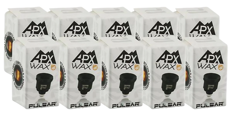 Pulsar APX Wax V3 Replacement Barb Coil 5-pack on white background, quartz material for vaporizers