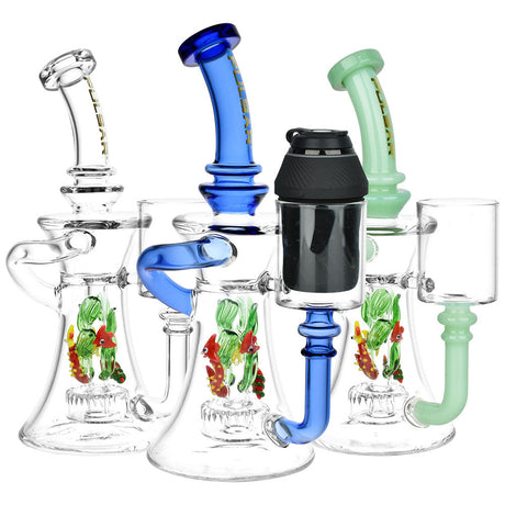 Pulsar Aquatic Soiree Recycler Water Pipes in Assorted Colors with Disc Percolator