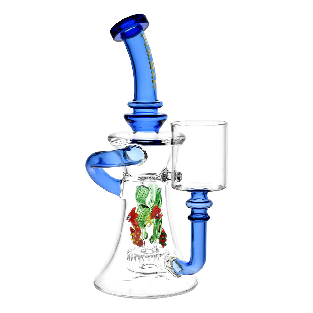 Pulsar Aquatic Soiree Recycler Water Pipe, 8.5" tall, with Disc Percolator and Assorted Colors