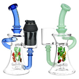 Pulsar Aquatic Soiree Recycler Water Pipes with Disc Percolator for Concentrates, Front View