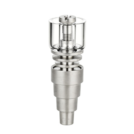 Pulsar Axial 6-in-1 Hybrid Nail with Titanium & Quartz, versatile joint size, front view on white