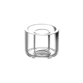 Pulsar Axial eNail Replacement Quartz Donut Cup, 25mm, top view on white background