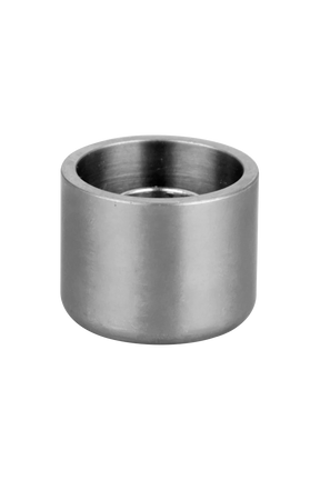 Pulsar Axial eNail 25mm Titanium Donut Cup, front view on white background, vape accessory