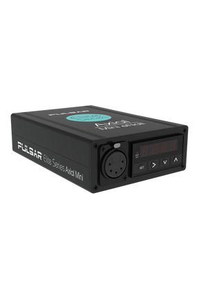 Pulsar Axial Mini eNail Kit in black, side view with digital display and temperature control