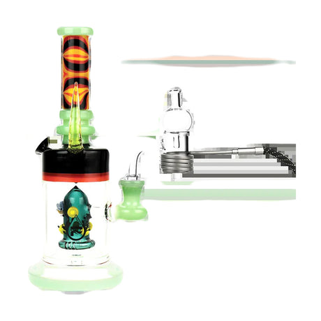 Pulsar Axial Mini eNail Kit for concentrates, 25mm steel design, front view on white background