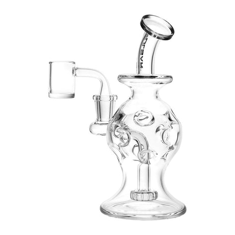 Pulsar Ball Egg Style Dab Rig with Disc Percolator, 7" 14mm Female Joint, Front View
