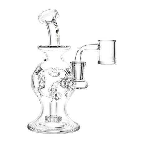 Pulsar Ball Egg Style Dab Rig with Disc Percolator, 7" Tall, 14mm Female Joint, Front View