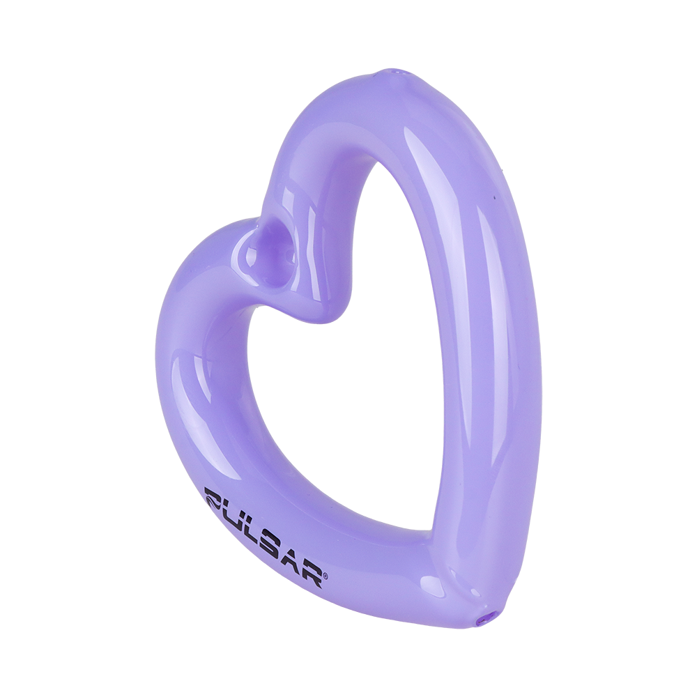 Pulsar Balloon Heart Glass Hand Pipe | 4.5" | 2pc Set