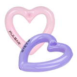 Pulsar Balloon Heart Glass Hand Pipe | 4.5" | 2pc Set