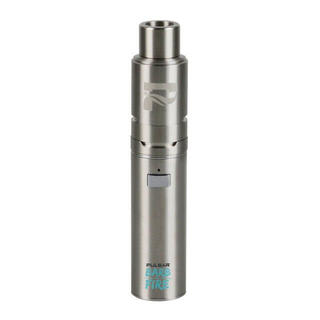 Pulsar Barb Fire Vaporizer Kit in Silver, 1100mAh Battery, Front View, for Concentrates