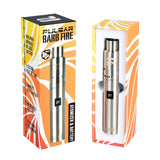Pulsar Barb Fire Wax Vaporizer in Black with Quartz Coil, Front View with Packaging
