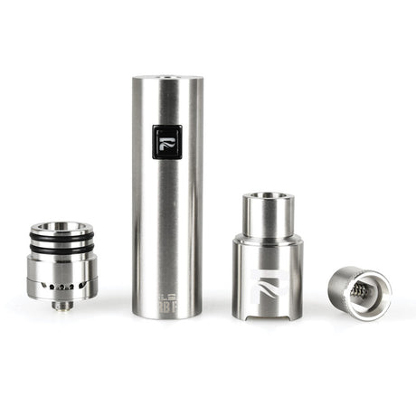 Pulsar Barb Fire Wax Vaporizer in Black with Quartz Coil, front view on white background