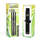 Pulsar Barb Flower Electric Pipe Kit in black with packaging, front view, for dry herbs, portable design