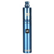 Pulsar Barb Flower Electric Pipe in Blue - Front View - Portable Dry Herb Vaporizer with Steel Body
