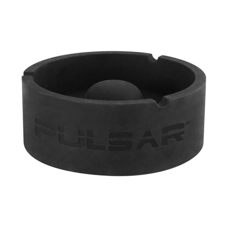 Pulsar Basic Tap Tray Ashtray in Black - Durable 4" Silicone with Tapping Center
