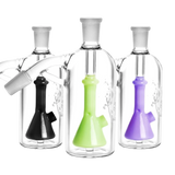 Pulsar Beaker Perc Ash Catchers in black, green, purple - 45 Degree Joint Angle