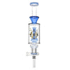 Pulsar Beaker Perc Vapor Vessel 2.0 with Quartz Tip, 8.5" size, 14mm female joint, in Blue