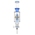 Pulsar Beaker Perc Vapor Vessel 2.0 with Quartz Tip, 8.5" size, 14mm female joint, in Blue