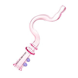 Pulsar 'Bendy' Glass Blunt/Cone Holder in Pink, 4.5" Borosilicate for Dry Herbs - Side View