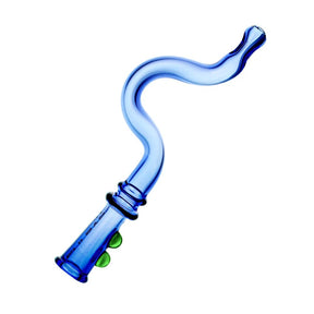 Pulsar 'Bendy' Glass Blunt/Cone Holder in Assorted Colors, 4.5" Borosilicate, Angled View