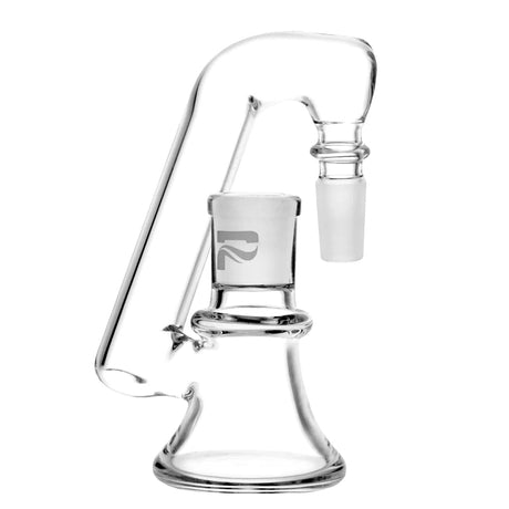 Pulsar Bent Drop Down Ash Catcher, 90 Degree Joint, 14mm Male, Clear Borosilicate Glass