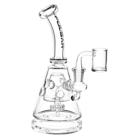 Pulsar Bent Neck Pyramid Glass Dab Rig | 8" | 14mm F