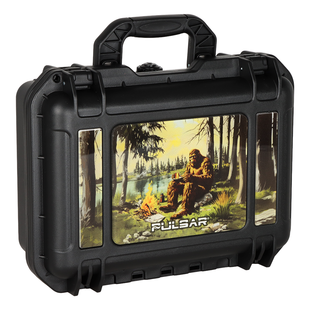 Pulsar Bent Neck Water Pipe V2 Smokers' Hard Case Travel Set  | Camping Bigfoot | 6" | 14mm F