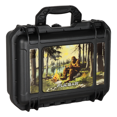 Pulsar Bent Neck Water Pipe V2 Smokers' Hard Case Travel Set  | Camping Bigfoot | 6" | 14mm F