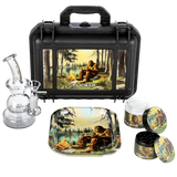 Pulsar Bent Neck Water Pipe V2 Smokers' Hard Case Travel Set  | Camping Bigfoot | 6" | 14mm F